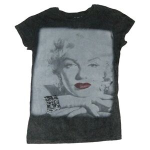Hollywood Legends Marilyn Monroe Tee Shirt Bleached Distressed Studded Grunge XL